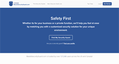 Desktop Screenshot of meetasecurityguard.com